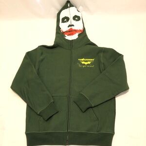 The Hundreds x Batman: The Dark Knight Full Face Zip-Up Joker Hoodie Men's Large